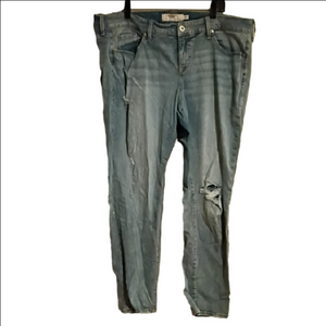 Torrid Light Blue Distressed Skinny Jeans